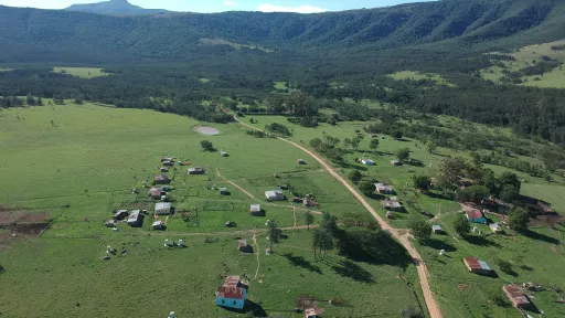 Luftaufnahme über Südafrika