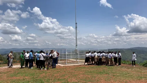 Wetterstation in Ruanda
