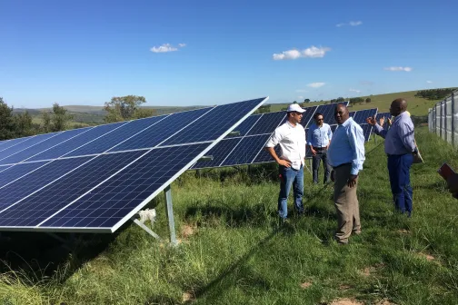 Solaranlage in Südafrika