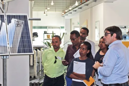 Besichtigung Solartechnik Unternehmen
