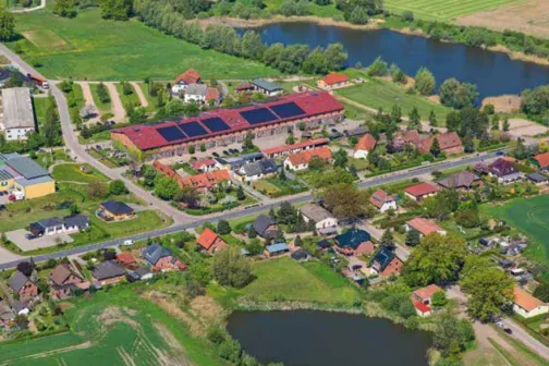 Luftaufnahme vom Bioenergiedorf Bollewick